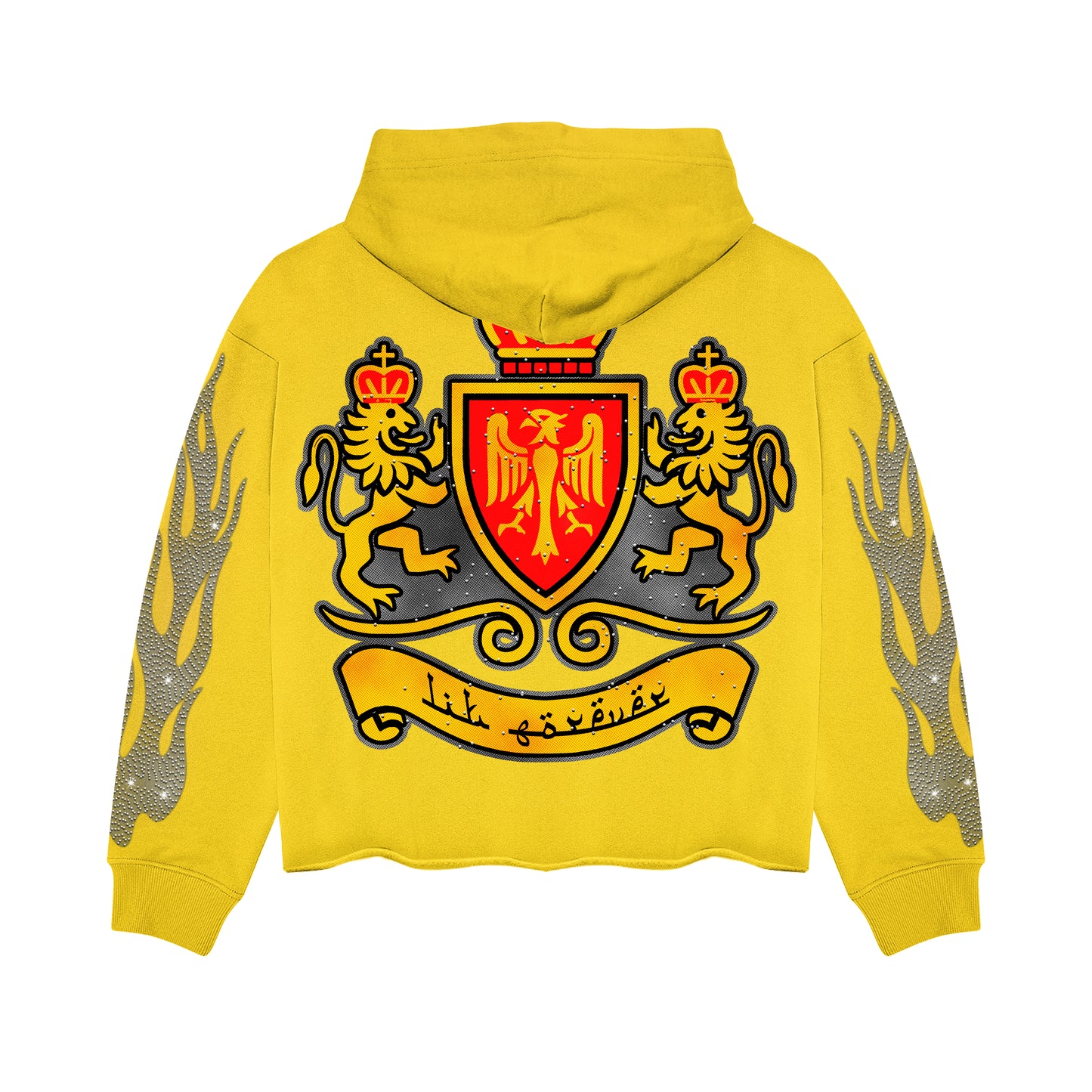 2Lit Taliban Rhinestone Hoodie (Yellow)